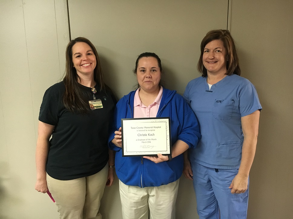 TCMH names March Employee of the MonthOzark Radio News