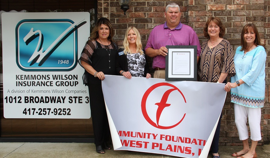 Kemmons Wilson Insurance Group donates to West Plains Kemmons Wilson Insurance Group donates to West Plains