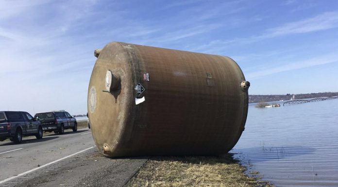 Missouri collecting containers found floating in floodwaters