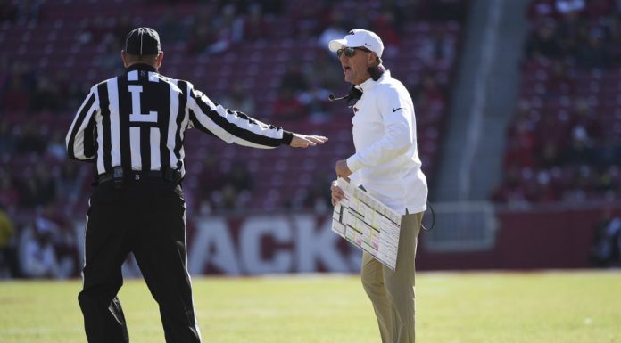 Arkansas fires coach Chad Morris, who went 4-18 in 2 seasons