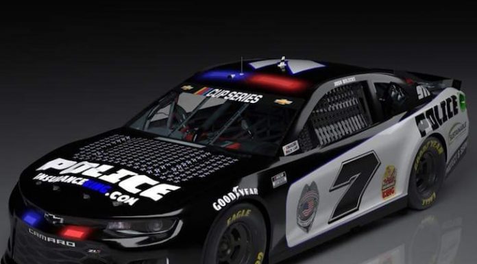 NASCAR’s Josh Bilicki Honors Fallen Cops with Police Car Paint Job for Big Race