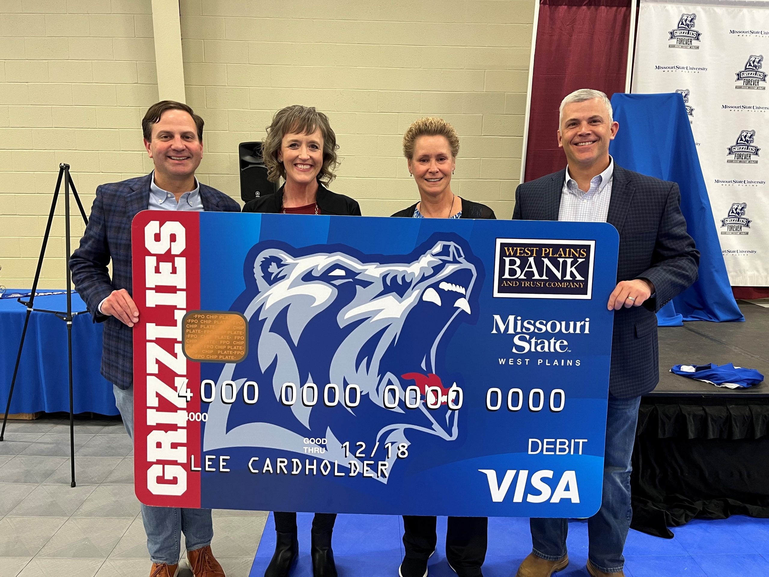 West Plains Bank and Trust Company Launches MSU-WP Grizzly Debit Card |  Ozark Radio News