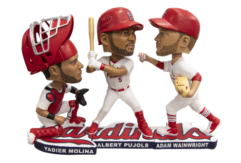 St Louis Cardinals Adam Wainwright Albert Pujols And Yadier Molina