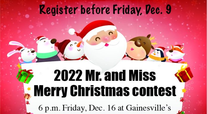 Gainesville to hold Mr & Miss Merry Christmas Contest Dec 16th