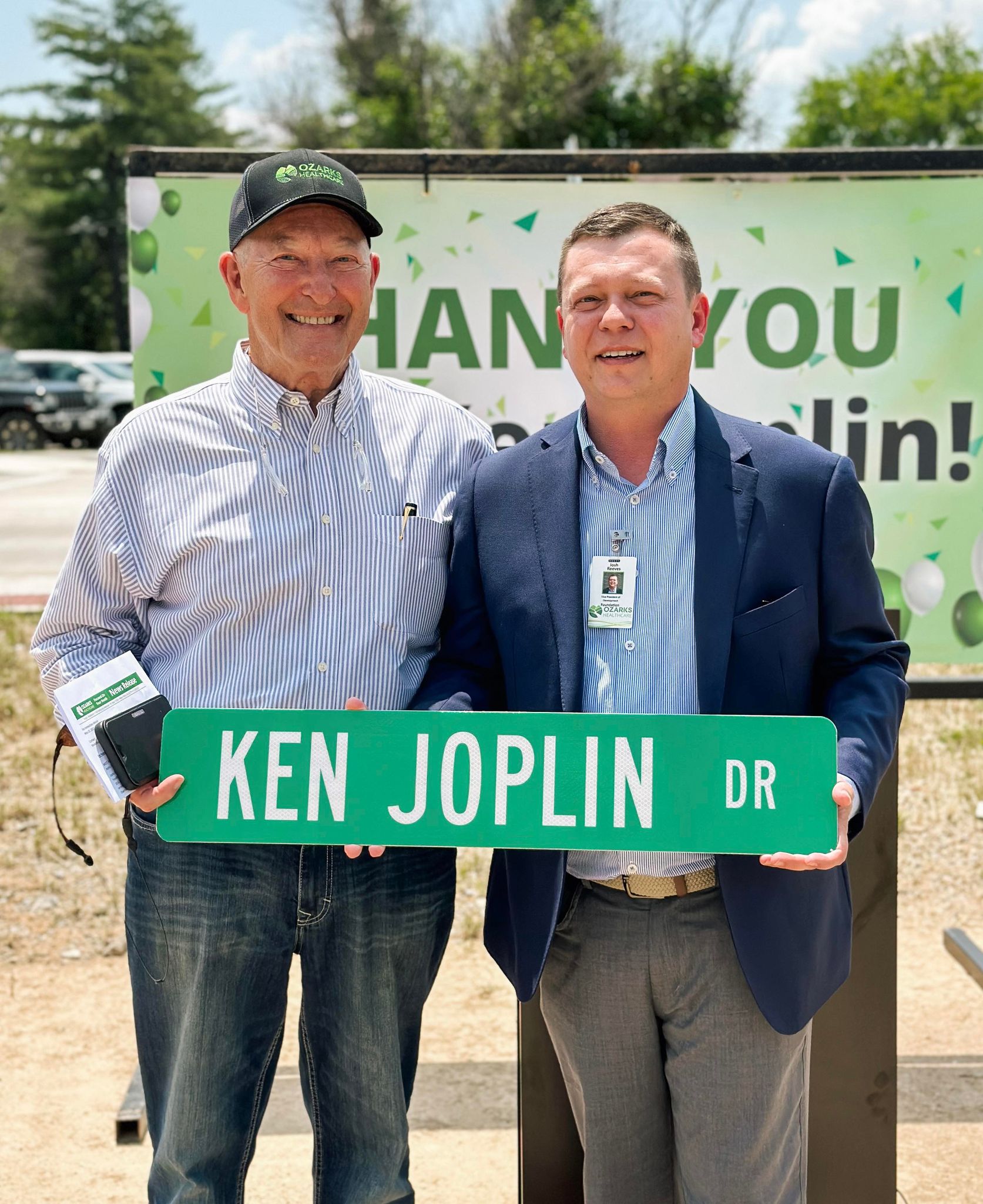Ozarks Healthcare Dedicates West Plains Street to Ken Joplin Ozark