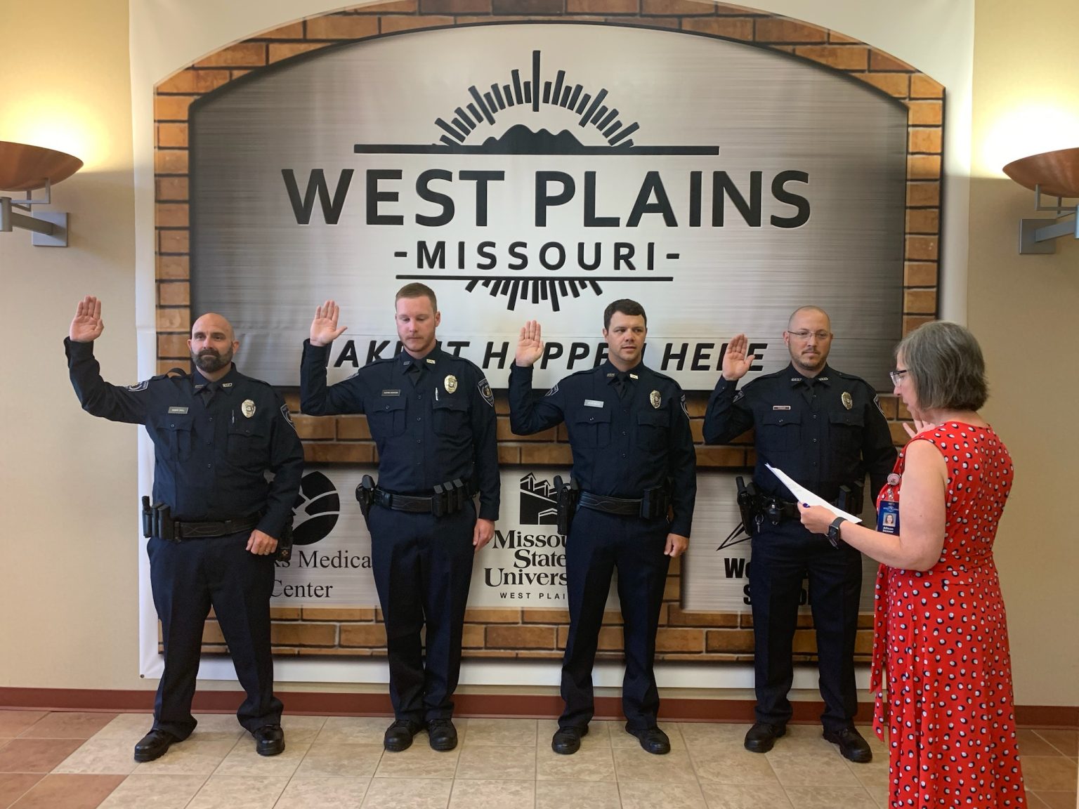 City of West Plains Swears in Four New Officers Ozark Radio News