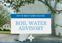 City of West Plains Boil Order Downgraded to Advisory