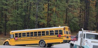 Cabool School Bus Towed Out of Ditch