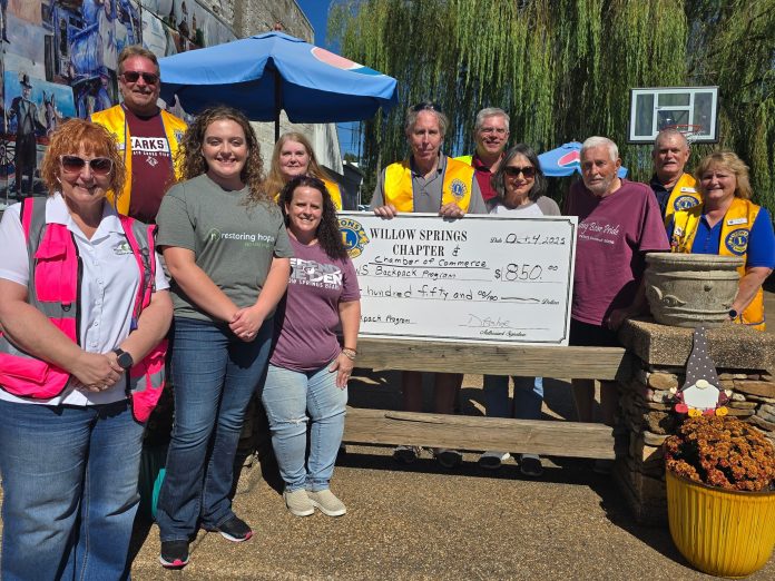 Backpack donation check