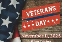 Veterans Day Assembly Scheduled for West Plains School