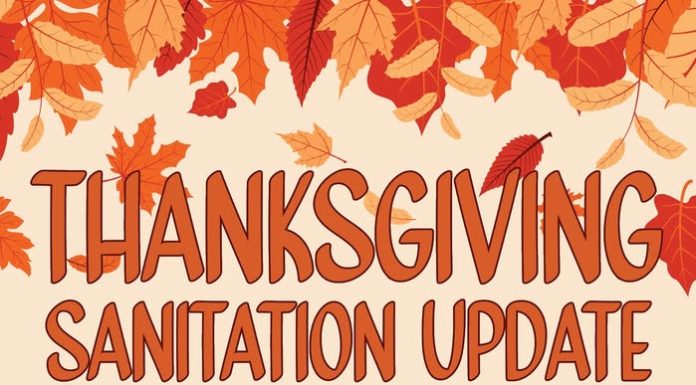 Trash Routes for West Plains Thanksgiving Week