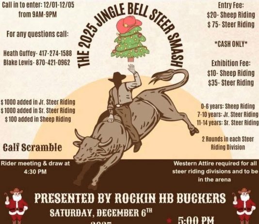 “Jingle Bell Steer Smash” Rodeo to Happen This Weekend