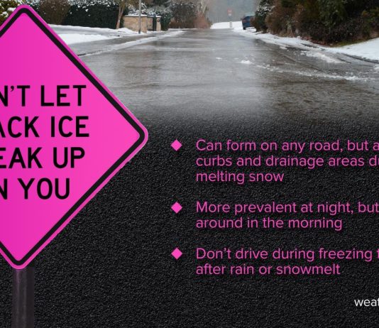 NWS Warns of Black Ice Following Snow Melt