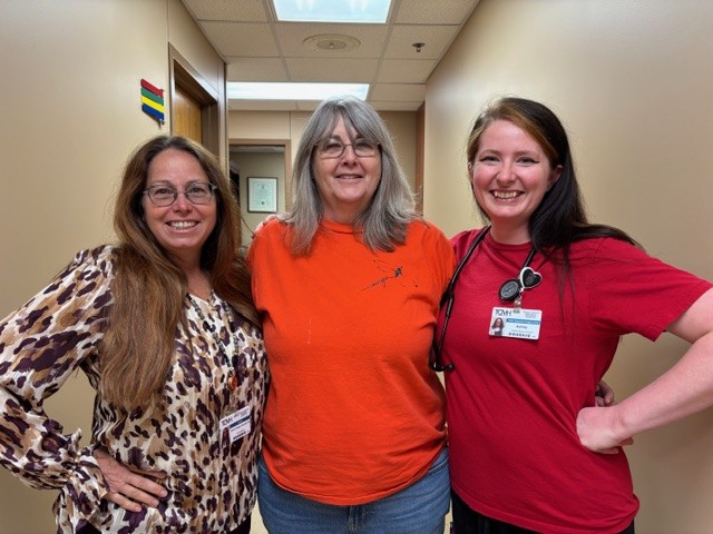 Michele Hurst with Dr. Phippen and Ashley