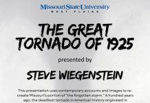 The Great Tornado of 1925 Presentation at MSU-WP