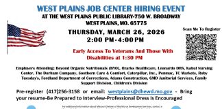 Job Center in West Plains Holding Hiring Event Tomorrow