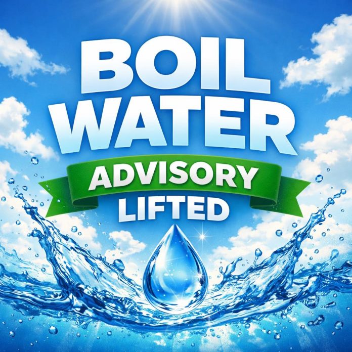 Boil Advisory Lifted