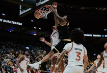 Men’s Basketball Falls to No. 25 Miami in NCAA Tournament